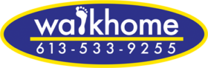 Walkhome Logo with phone number 613-533-9255